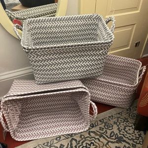 3 sets of Woven 2-pack Baskets. Decorative storage is always a win-win! 💋